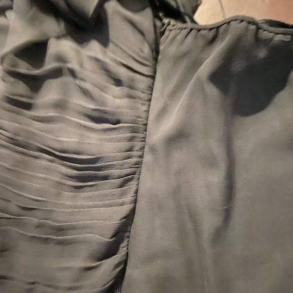 Express Black Ruffle Halter Top. - Picture 6 of 8